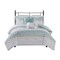 Gracie Mills Glenn Coastal Breeze 5-Piece Seersucker Comforter Ensemble With Coordinating Throw Pillows - Grace-15439